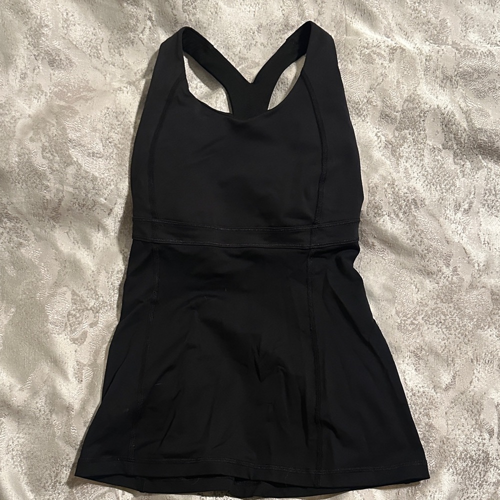 Lululemon Black Racerback Athletic Tank Top